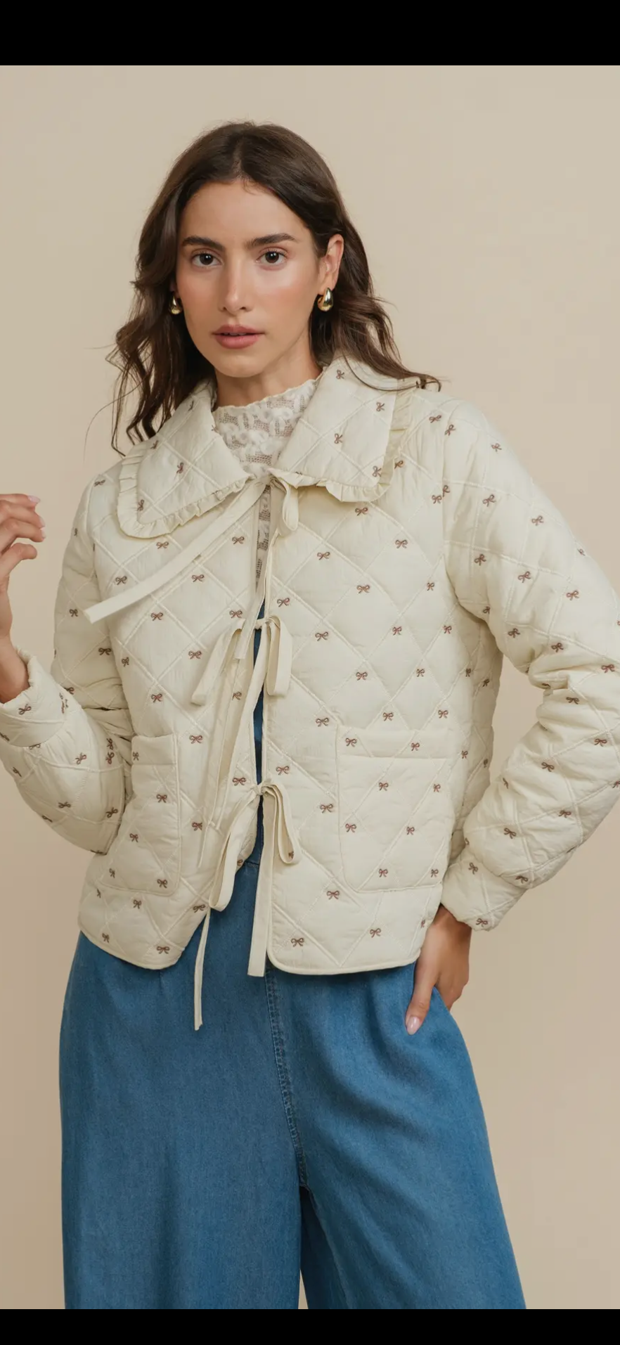 Quilted Bow Jacket