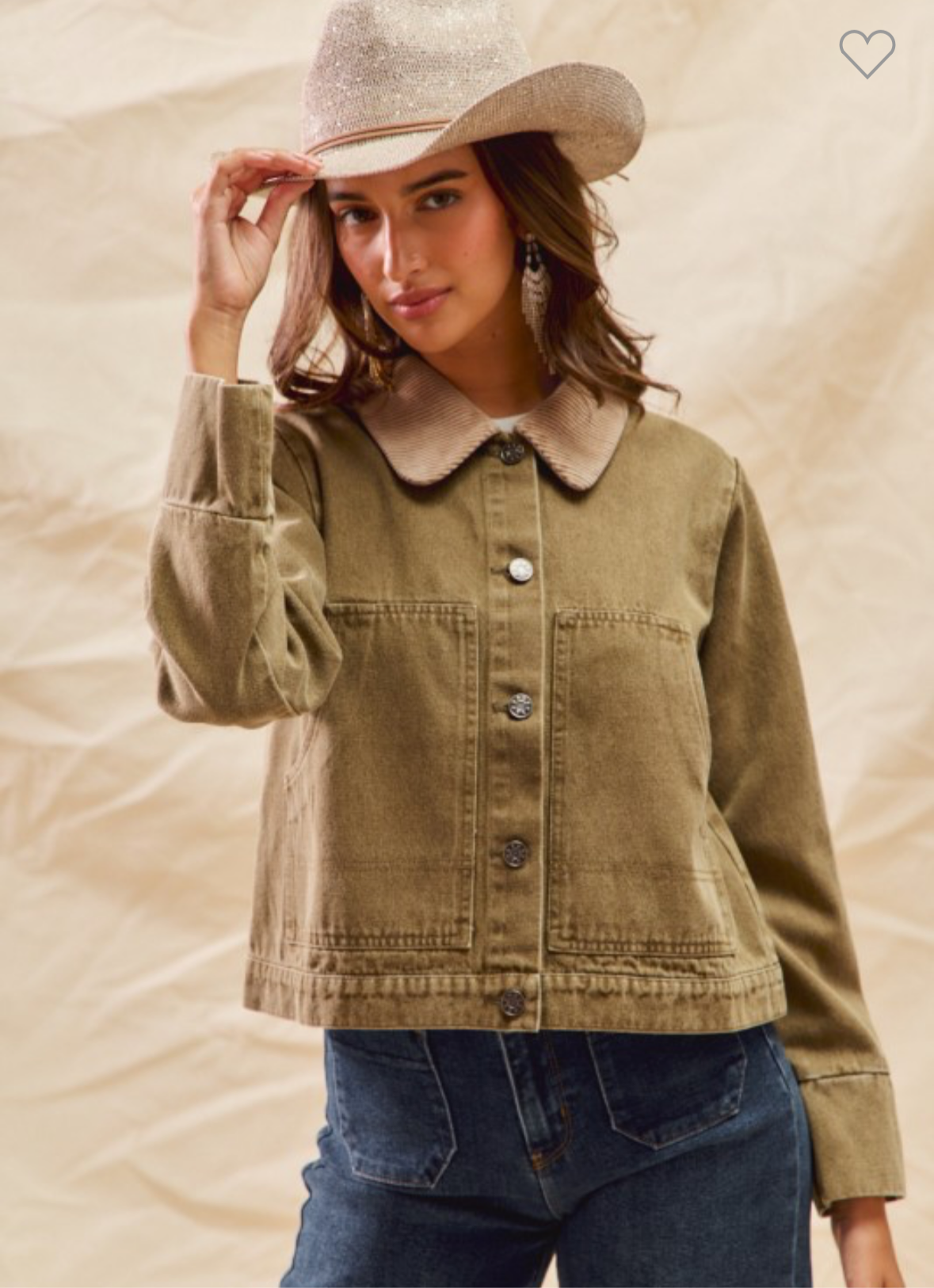 Lucky Me Corduroy Denim Jacket