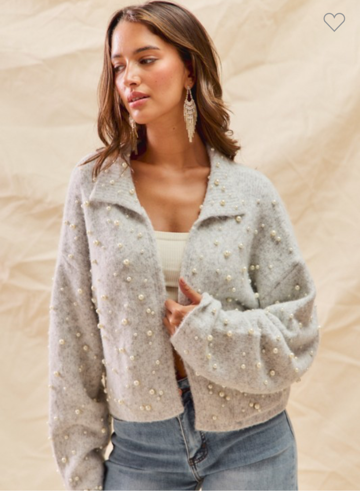 Pearl Embellish Cardigan