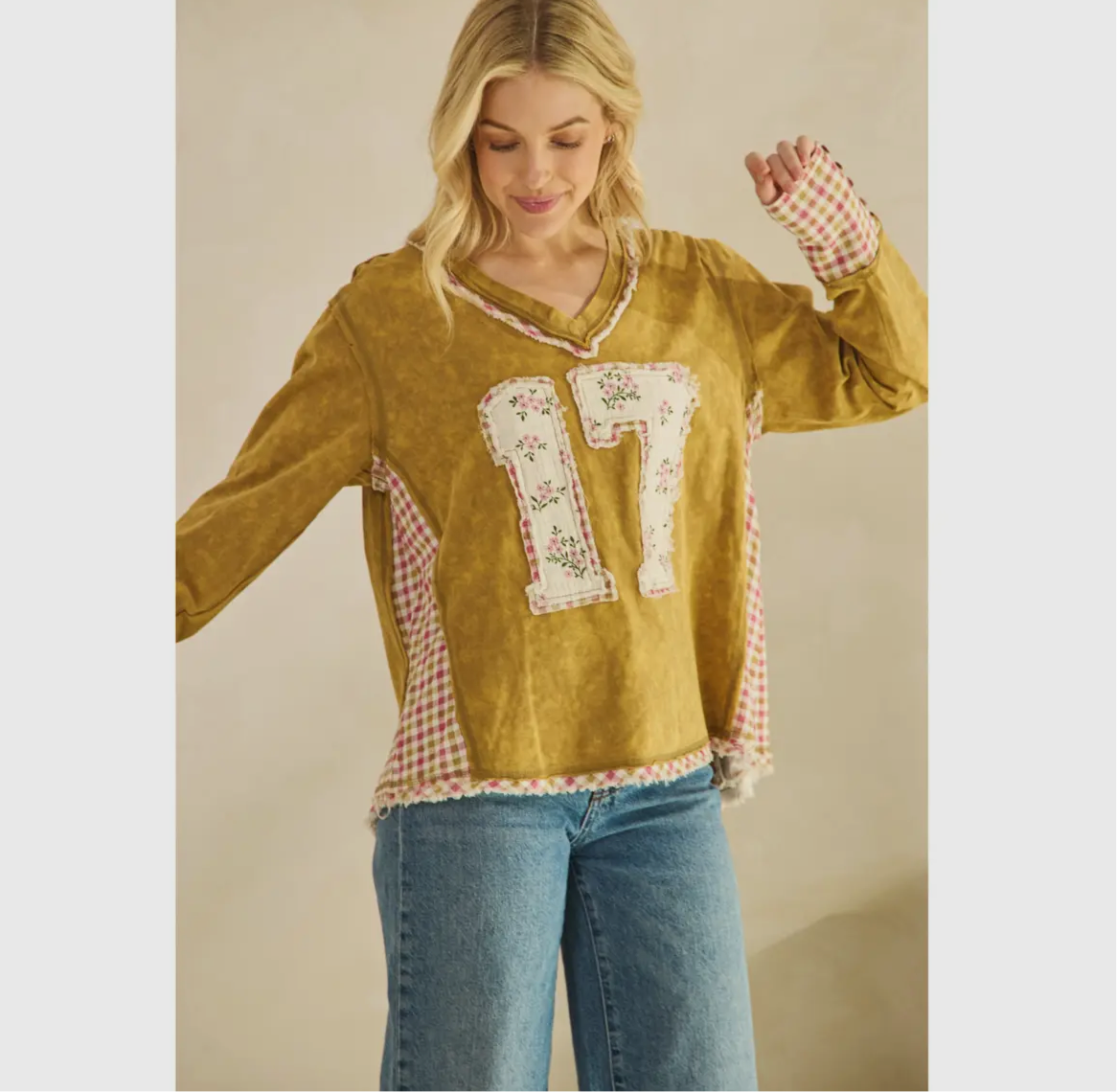 Floral Patch Pullover
