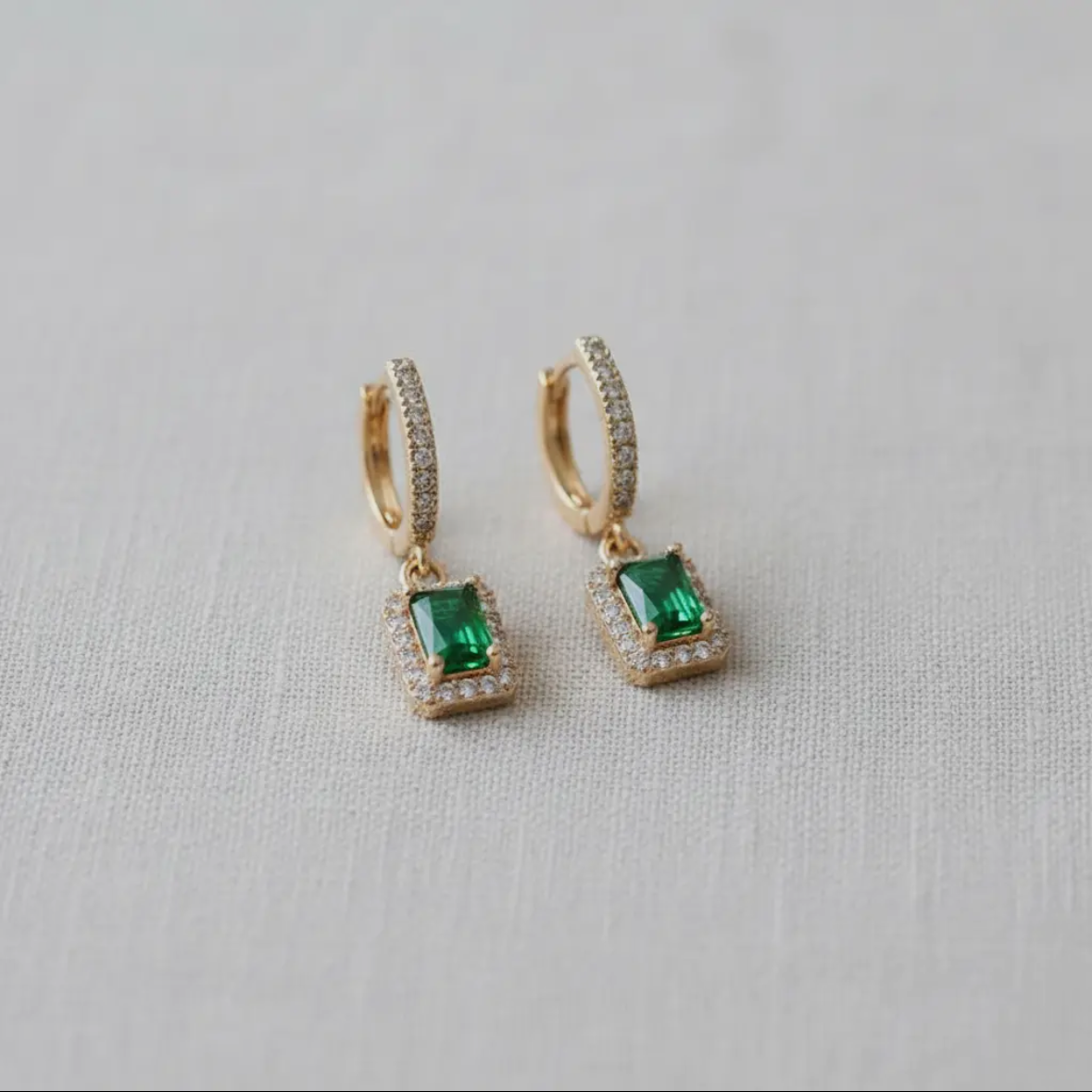 Emerald Dazzle Earrings