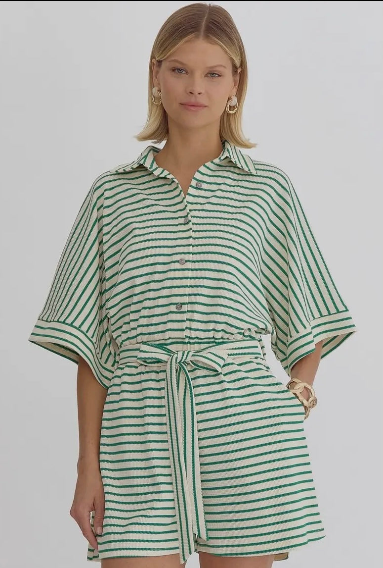 Stella Striped Romper