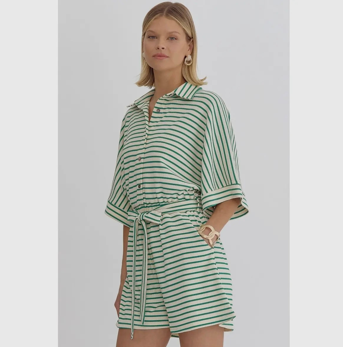 Stella Striped Romper