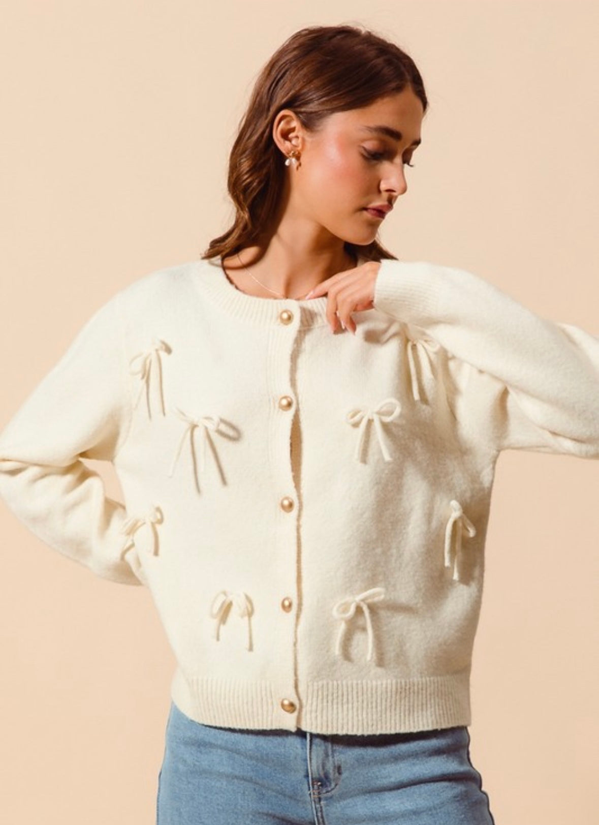 Bow Cardigan