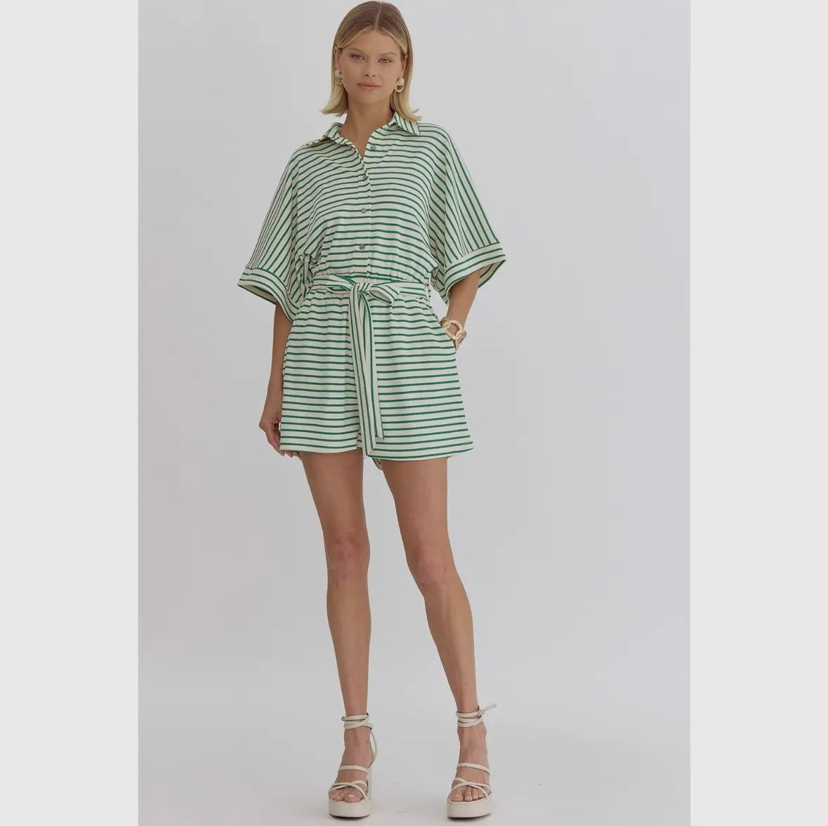 Stella Striped Romper