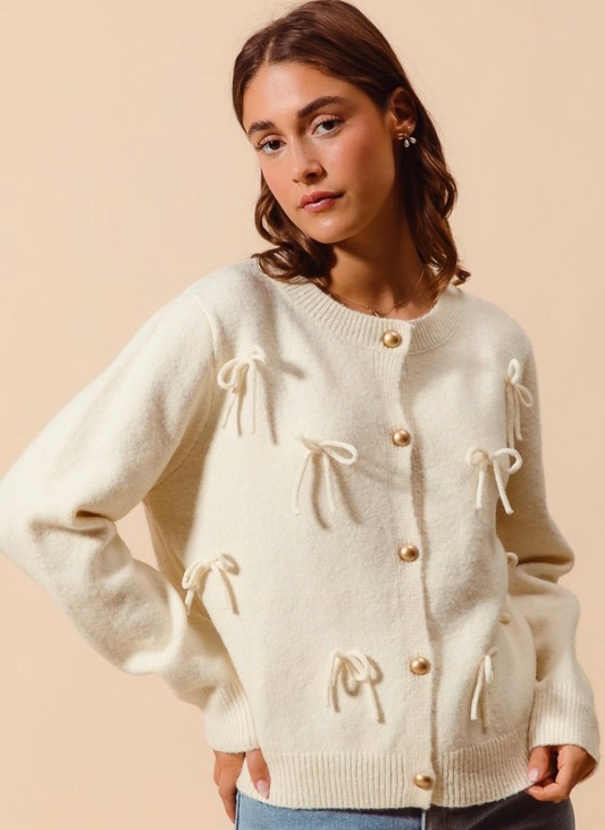 Bow Cardigan