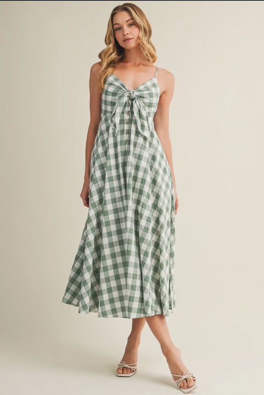 Green Gingham Dress