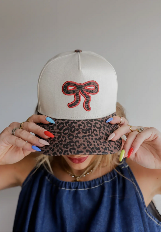 Cheetah Bow Trucker Hat