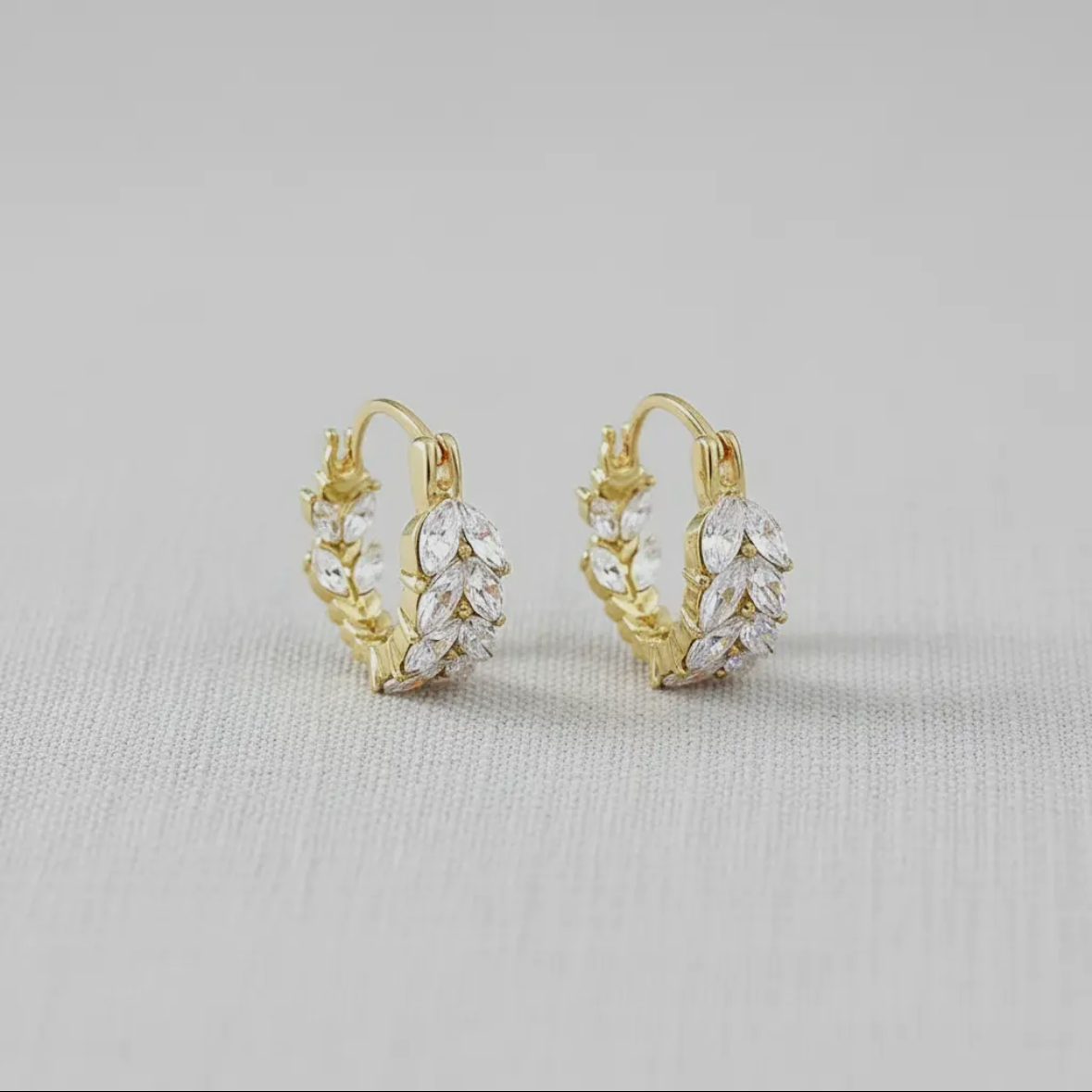 Sparkling Hoop Earrings