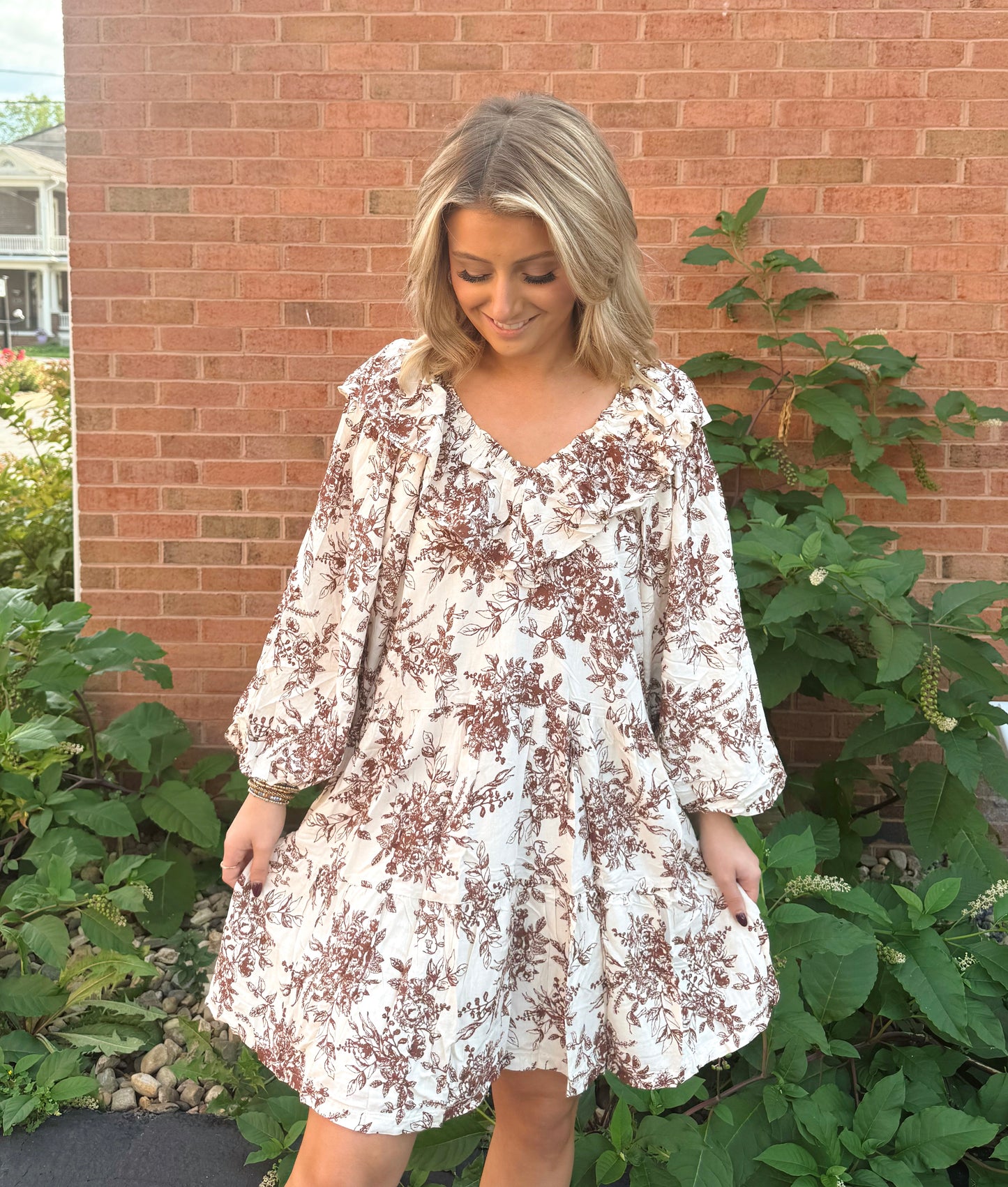 Fall Floral Dress