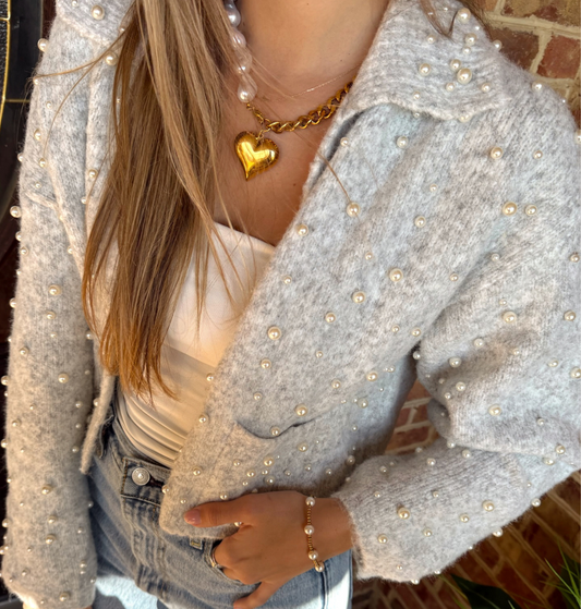 Pearl & Chain Pendant Necklace