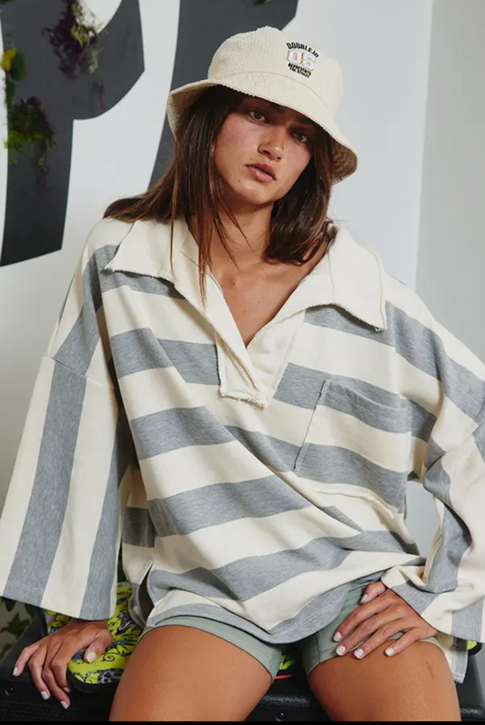 Coastal Striped Pullover