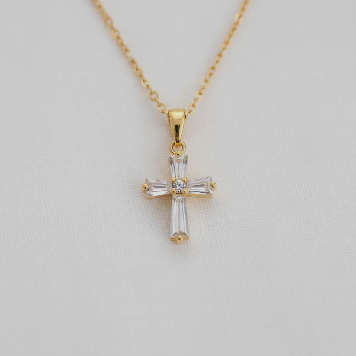 Radiant Cross Necklace