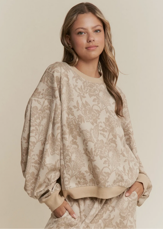 Fall Floral Sweater