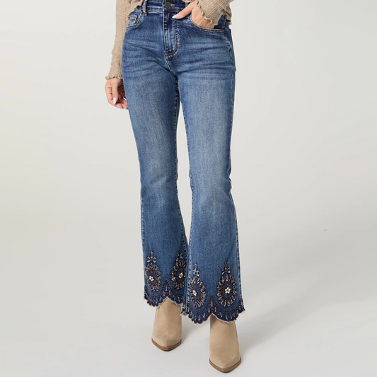 Scalloped Luxe Jeans