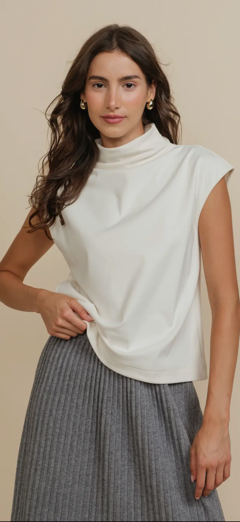 Essential Knit Mock Neck