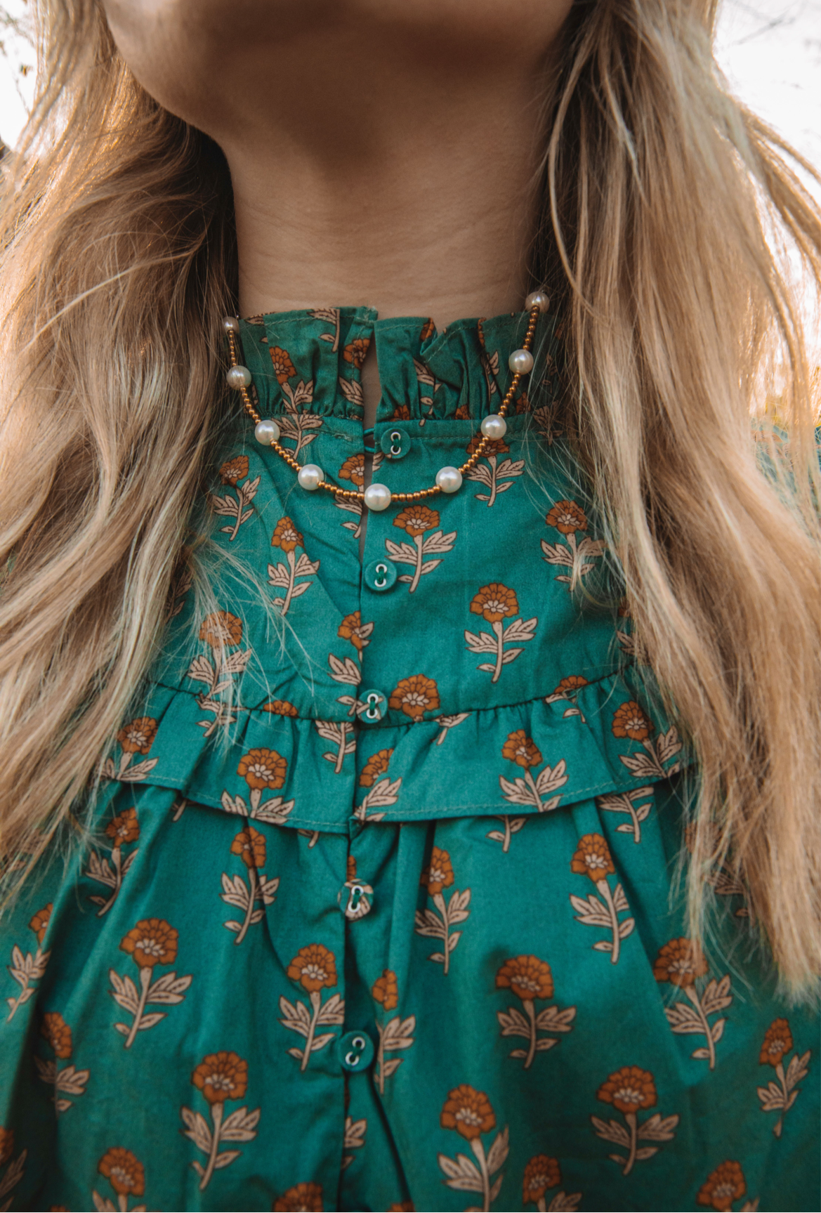 Holiday Floral Blouse