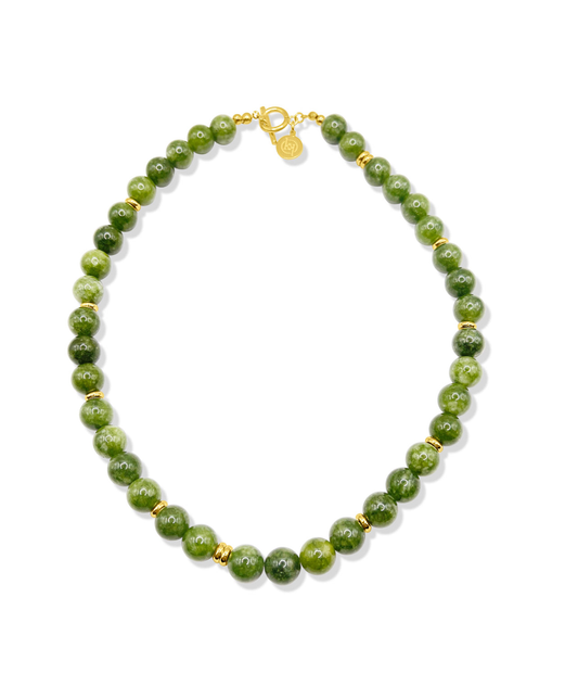 Emerald Bauble Necklace
