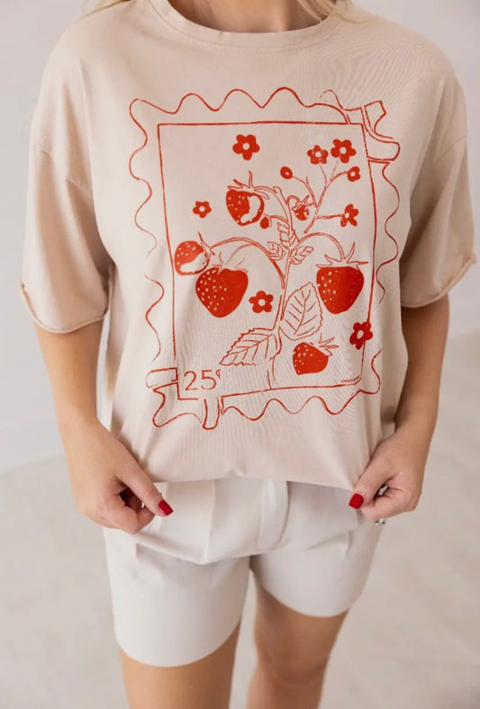 Strawberry Postcard Tee