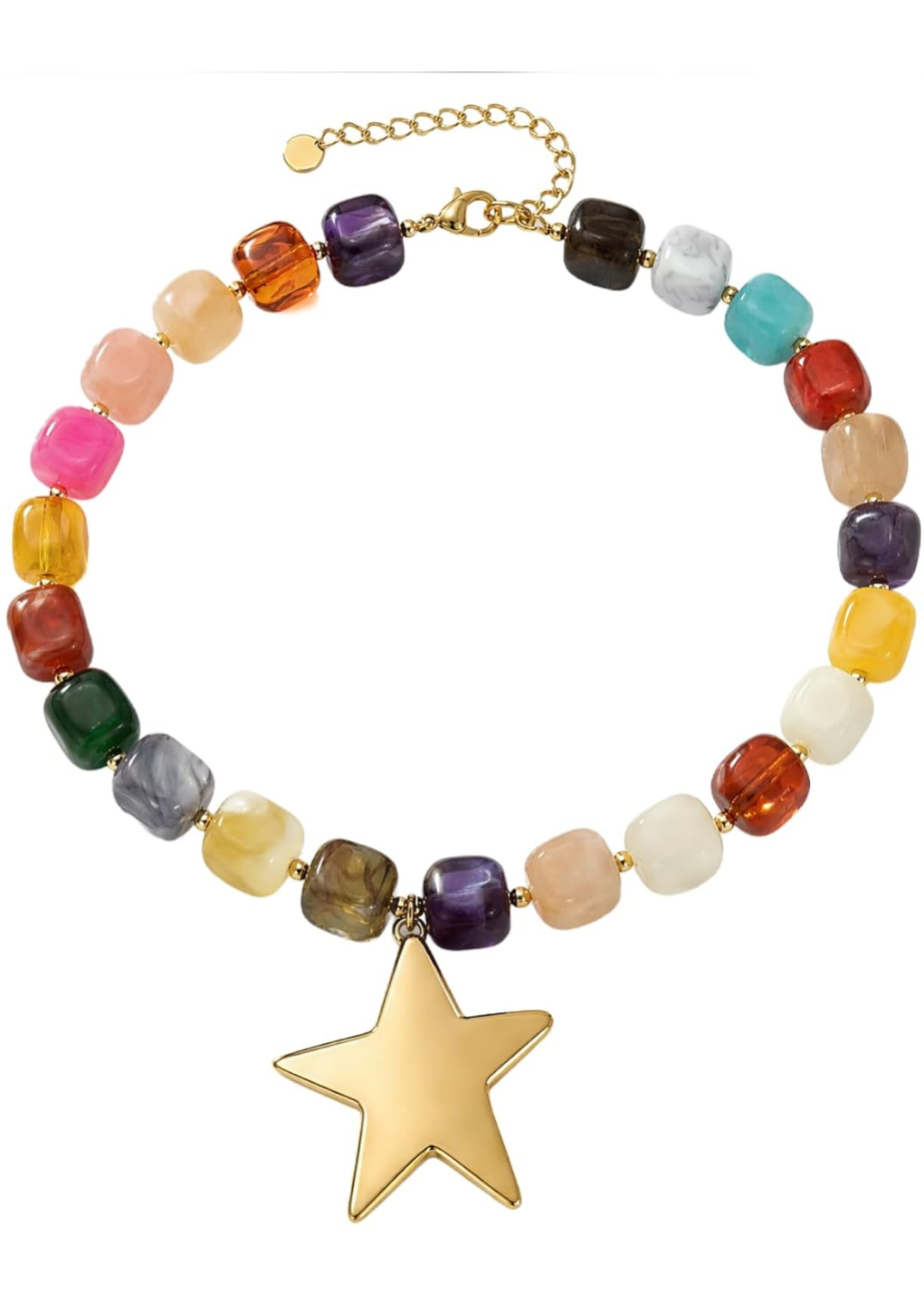 Multi Star Beaded Necklace