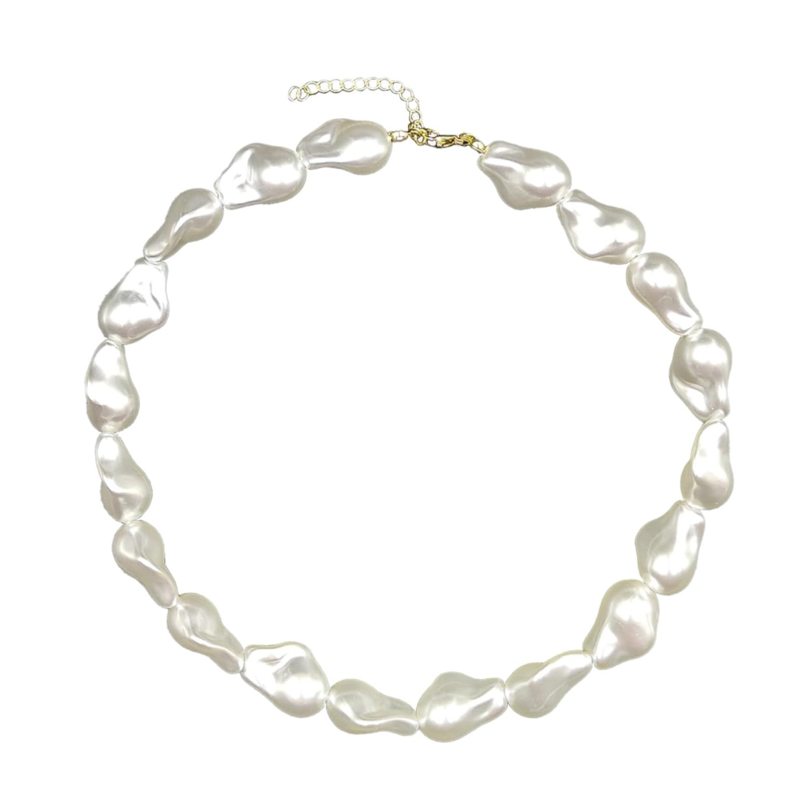 Faux Pearl Statement Necklace