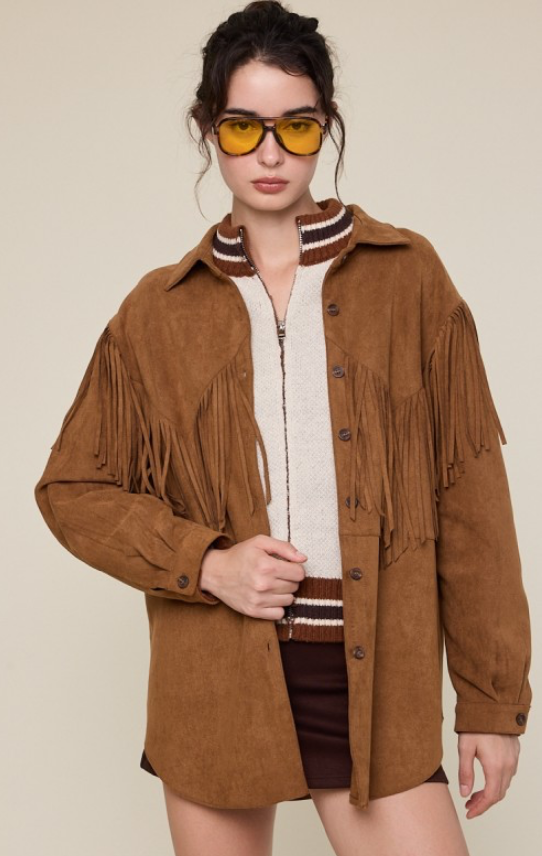 Fringe Suede Jacket