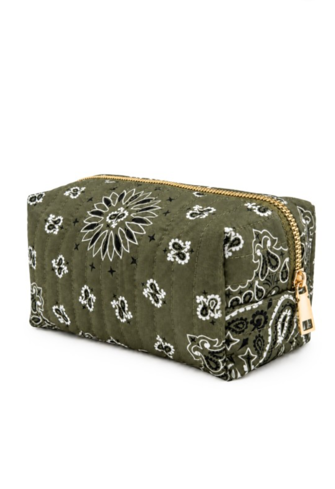 Olive Bandana Cosmetic Case