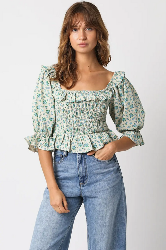 Majorie Linen Top
