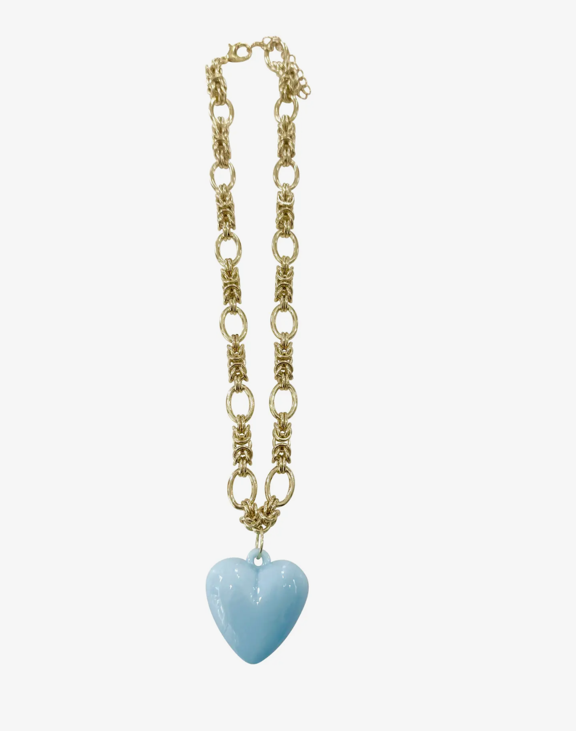 Light Blue Heart Necklace
